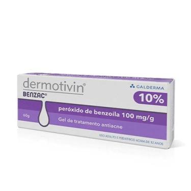 Imagem de Dermotivin Benzac Gel Tratamento 10% Para Pele Acneíca 60g - Galderma