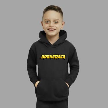 Imagem de Blusa De Frio Brancoala Moletom Infatil Youtuber Agasalho - MB Sport, 