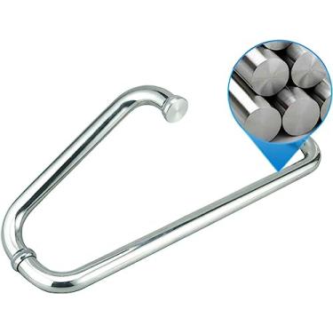 Imagem de Puxador de porta de chuveiro de substituição para porta de vidro, maçanetas de porta de banheiro para tela de box de chuveiro maçanetas internas/externas - 275 mm + 475 mm