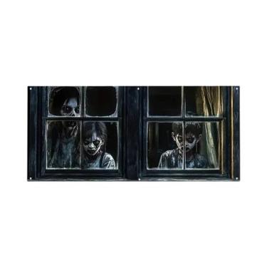 Imagem de Grande Banner De Halloween Para Porta De Garagem, Cobertura De Tecido 