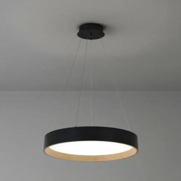 Imagem de Pendente Lummus Preto 50cm Led 45W 3 em 1 Bivolt 16586-PL