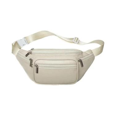 Imagem de Bolsa De Cintura Masculina Em Couro Genuíno Preto, Pequena, Estilo WES