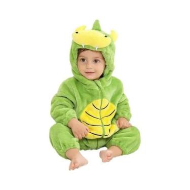 Imagem de Macacão De Bebê Unissex Com Capuz Em Flanela, Pijamas De Inverno Com E