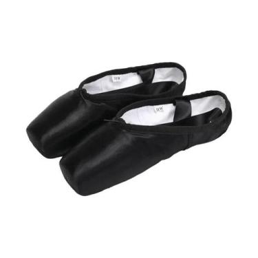 Imagem de Sapatos De Dança Clássicos Para Ballet Com Fitas Para Meninas E Mulher