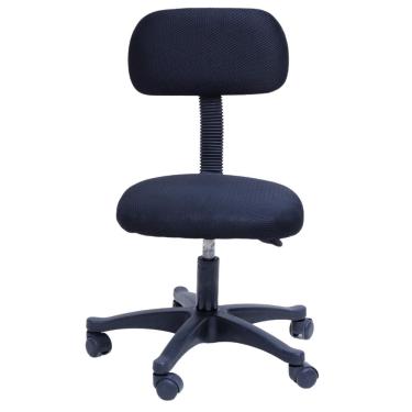 Imagem de Cadeira de Escritório Secretária Base Preta com Rodinha Fortt Cascais Preta - CSF03-P