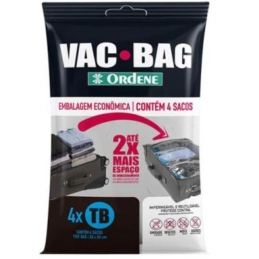 Imagem de Vac Bag Trip 4 Sacos a Vácuo para Viagem 60x40cm Ordene Reutilizável I