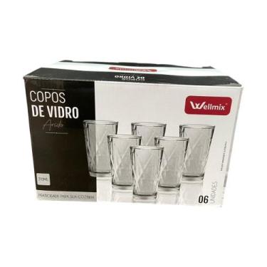 Imagem de Conjunto 6 Unidades Copo Vidro Arido - WELLMIX