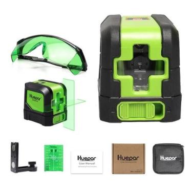 Imagem de Nível A Laser Auto Nivelante 2 Linhas Luz Verde - Huepar