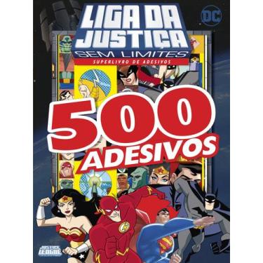 Imagem de Livro - Liga da Justiça sem Limites - Superlivro de adesivos