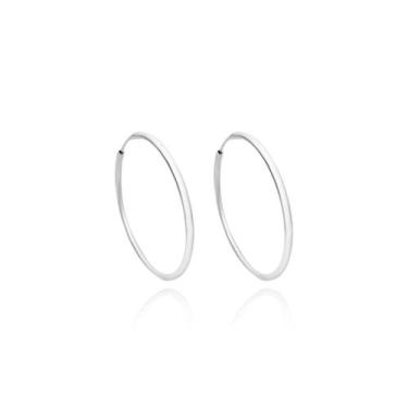 Imagem de Brinco Delicado Argola Lisa 1,8mm PP em Prata 925 - Tropical Joias , P