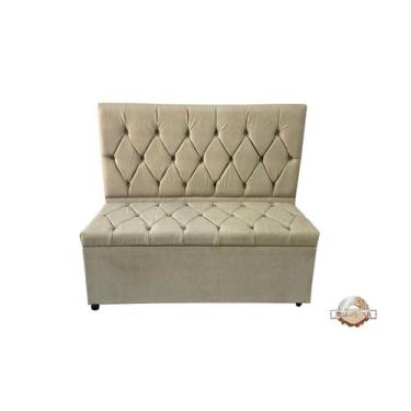 Imagem de Kit cabeceira e recamier solteiro linha hidra - cor linho palha - Maki