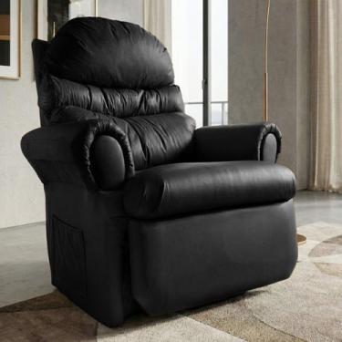 Imagem de Poltrona do Papai Reclinavel Atlas Conforto material sintético Preto S