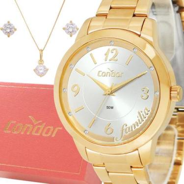 Imagem de Relógio Feminino Condor Dourado Original 1 Ano de Garantia