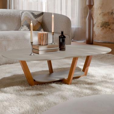 Imagem de Mesa de Centro Elegance Gianduia/Natural - Tebarrot