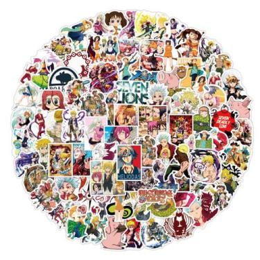 Imagem de Adesivos Seven Deadly Sins Anime 100 unidades de PVC impermeável - Yiw