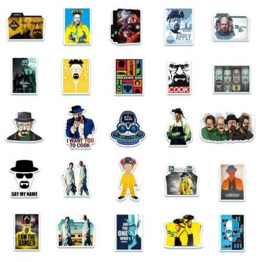 Imagem de Adesivos Breakings Bads, vinil impermeável, anime, 50 unidades/lote - 
