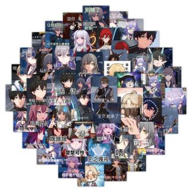 Imagem de Adesivos Honkais Stars Rails em vinil impermeável 63 unidades/lote - y