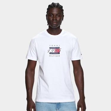 Imagem de Camiseta Tommy Hilfige Linear Flag Graphic Masculina-Masculino