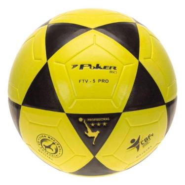 Imagem de Bola Poker Futevôlei PU Rio, Amarelo, Preto