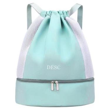 Imagem de Mochila Bolsa Saco com Cordão Esportiva Impermeável Anti roubo Academia Treino Passeio Dia a Dia-Unissex