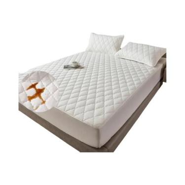 Imagem de Protetor De Colchão Ajustável Impermeável Antibacteriano 150x200 160x2