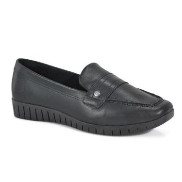 Imagem de Mocassim Campesi Feminino Elegante e Confortável Preto L9164 - Campesí