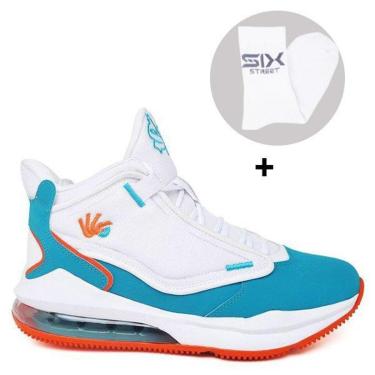 Imagem de Tenis Basquete Six Street Ankaa - Branco Verde-Unissex