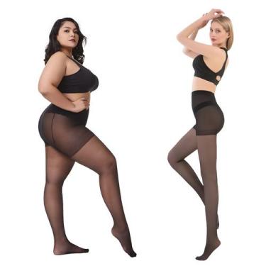 Imagem de Meia calça cintura alta clássica fio 15 tm único e plus size - LYY, ÚN