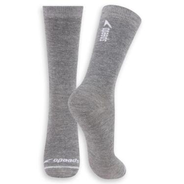Imagem de Meia Esportiva Cano Longo Speedo 8026, Cinza, 39-44