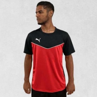 Imagem de Camiseta Individuallrise Jer Sey Puma Red - Bla RED/BLACK GG-Masculino