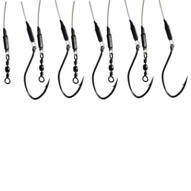 Imagem de Anzol Encastoado Nylon 60cm 268lbs Com Anzol Super Cat Fish 12/0 5un -