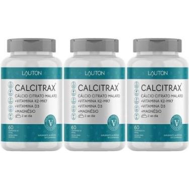 Imagem de Kit 3X Calcitrax - 60 Comprimidos - Lauton Nutrition-Masculino