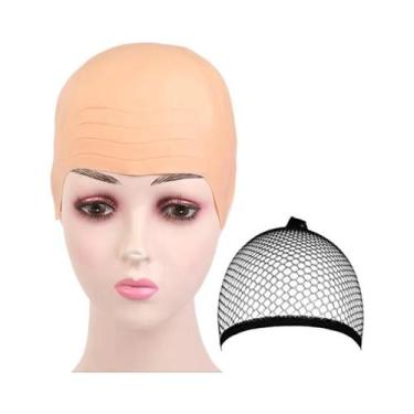 Imagem de Peruca De Látex Para Adultos Com Touca Careca Para Halloween, Fantasia