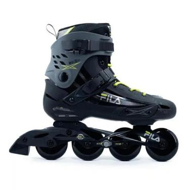 Imagem de Patins Profissional Houdini Grey Lime Rodas 80mm Abec7 Com Freio - Go 