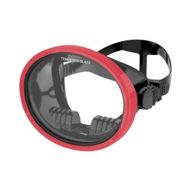 Imagem de Máscara De Mergulho Oval Para Adultos Estilo Retrô Com Visão Panorâmic