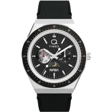 Imagem de Relógio Timex Q NASA TW2Y56800 Masculino 40mm Couro-Masculino