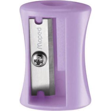 Imagem de Apontador Escolar Vivo Pastel 1 Furo Simples Maped -, Roxo Pastel