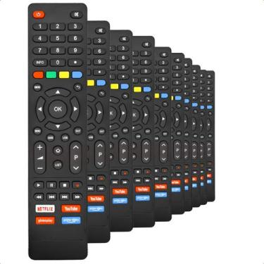 Imagem de Kit com 20 Controles Remotos Compatível para TV Philco Smart 4K Netfli