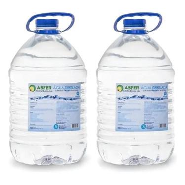 Imagem de Água Destilada 5 Litros P/ Autoclave, Cpap Com 2 Unidades - Congratula