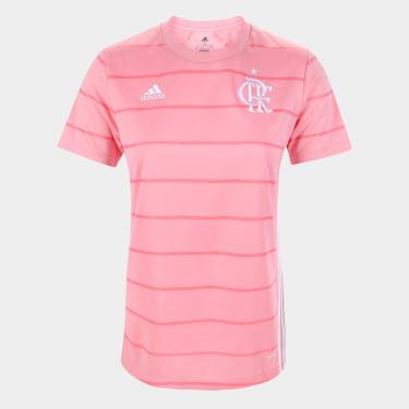 Imagem de Camisa Flamengo Outubro Rosa 21/22 s/n Torcedor Adidas Feminina-Feminino