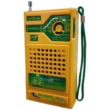 Imagem de Radio receptor motobras 3 fxs rmpsmp-32 verde/ amarelo