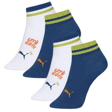 Imagem de Kit Com 4 Pares De Meias Infantis Para Criança Modelo Com Calcanhar Ve