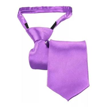 Imagem de Gravata Infantil Slim Fit Com Nó Pronto Em Várias Cores Ref:255 - Men,