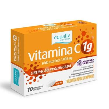 Imagem de Vitamina C 1g - 10 Comprimidos - Equaliv