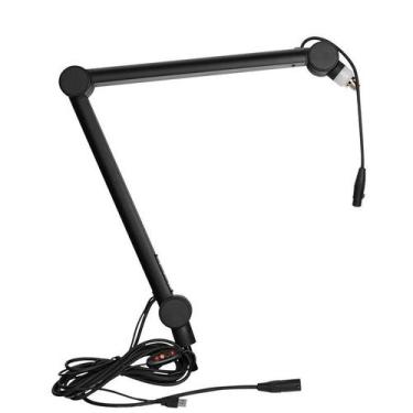 Imagem de Suporte/Braço Articulado c/LED p/Microfone Condensador Studio/Podcast 
