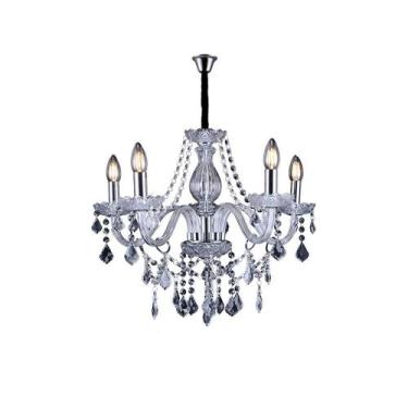 Imagem de Lustre Pendente Taschibra Glam 5 Transparente E14 Bivolt
