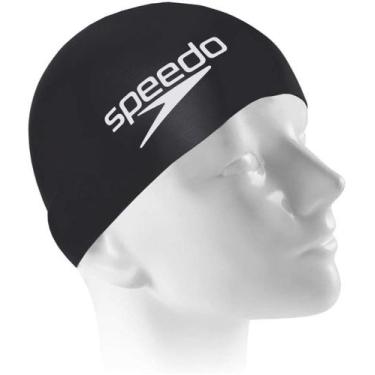 Imagem de Touca Speedo Natação Big Swim Cap - 528836, Preto