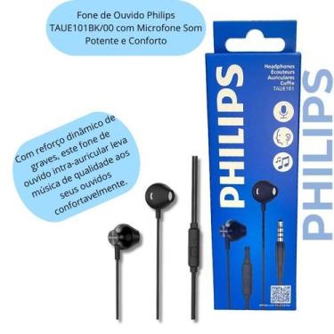 Imagem de Fone Philips TAUE101BK00 com Microfone Integrado