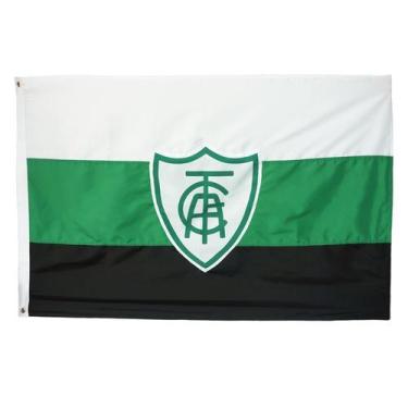 Imagem de Bandeira Oficial do América Mineiro 128 x 90 cm - 2 Panos - JC Flamula