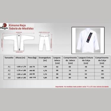 Imagem de Kimono Naja Brave Jiu-Jitsu Masculino, Azul, A3